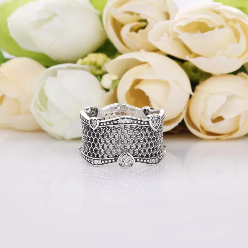 (afbeelding voor) PANDORA Lace Of Love Ring 197706CZ - Bekijken 3