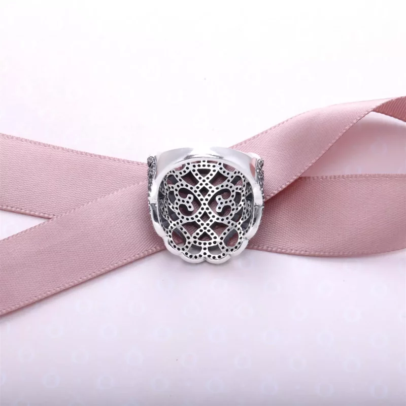 (afbeelding voor) PANDORA Lace Silver Ring With Cubic Zirconia - 190907CZ - Bekijken 3