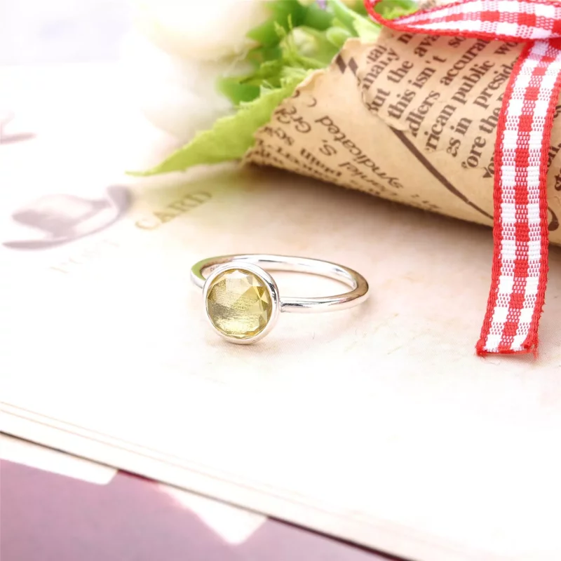 (afbeelding voor) PANDORA November Droplet Birthstone Ring - 191012Ci - Bekijken 2