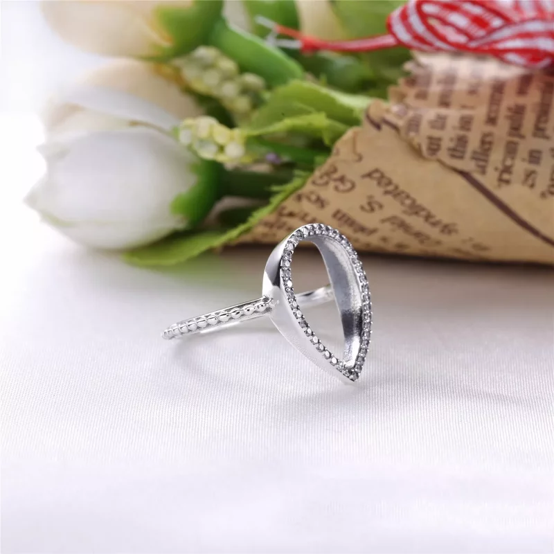 (afbeelding voor) PANDORA Ring Druppel Silhouette 196253CZ - Bekijken 4