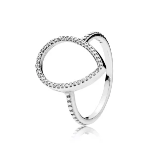 (afbeelding voor) PANDORA Ring Druppel Silhouette 196253CZ
