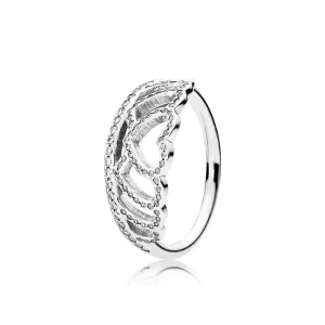 (afbeelding voor) PANDORA Ring Met Hartjes Kroon 190958CZ