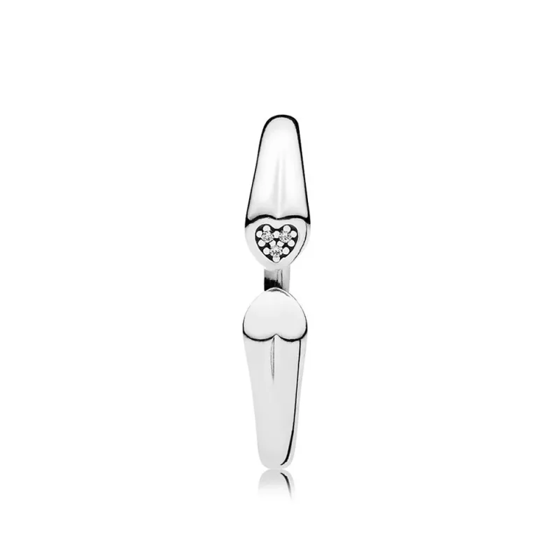 (afbeelding voor) PANDORA Ring Twee Harten 196572CZ - Bekijken 2