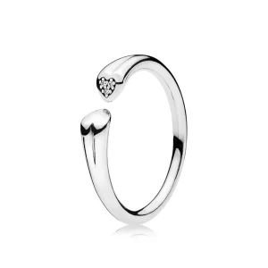 (afbeelding voor) PANDORA Ring Twee Harten 196572CZ