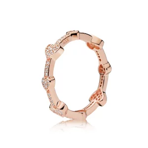 (afbeelding voor) Pandora Rose Alluring Hearts Ring 187729CZ