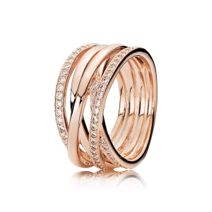 (afbeelding voor) Pandora Rose Ineengevlochten Ring 180919CZ