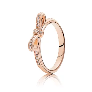 (afbeelding voor) Pandora Rose Ring Met Strikje 180906CZ
