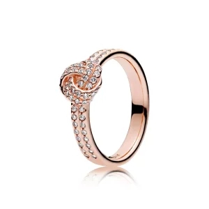 (afbeelding voor) Pandora Rose Stralende Liefdesknoop Ring 180997CZ