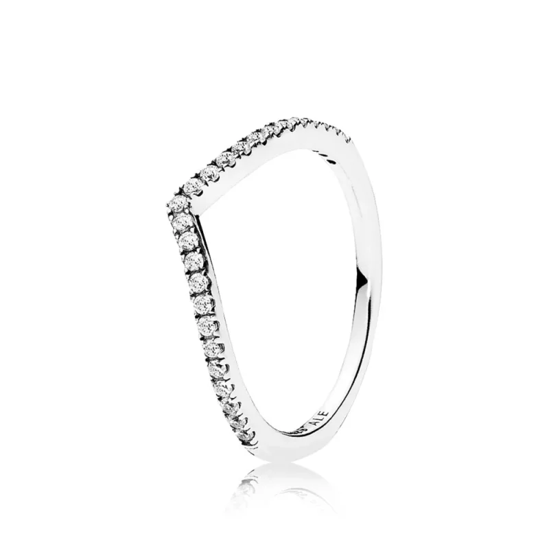 (afbeelding voor) PANDORA Schitterende Wishbone Ring 196316CZ