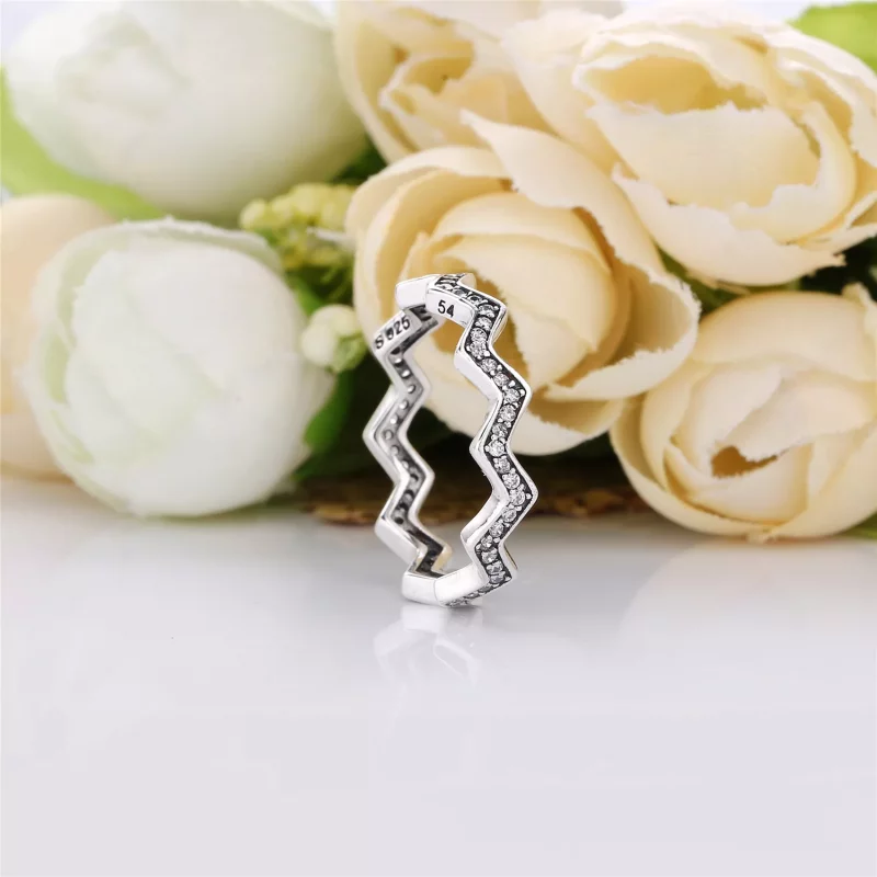 (afbeelding voor) PANDORA Shimmering Zigzag Ring 197751CZ - Bekijken 2