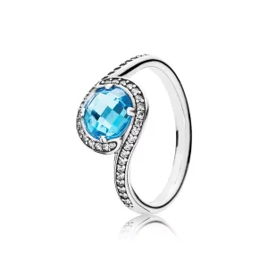 (afbeelding voor) PANDORA Sky Blue Radiant Embellishment Ring - 190968Nbs