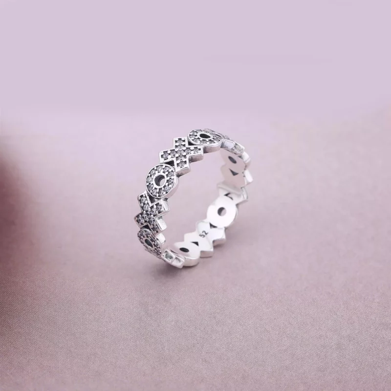 (afbeelding voor) PANDORA Xoxo Silver Ring With Cubic Zirconia - 190926CZ - Bekijken 2