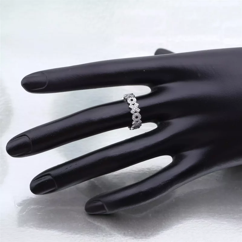 (afbeelding voor) PANDORA Xoxo Silver Ring With Cubic Zirconia - 190926CZ - Bekijken 3