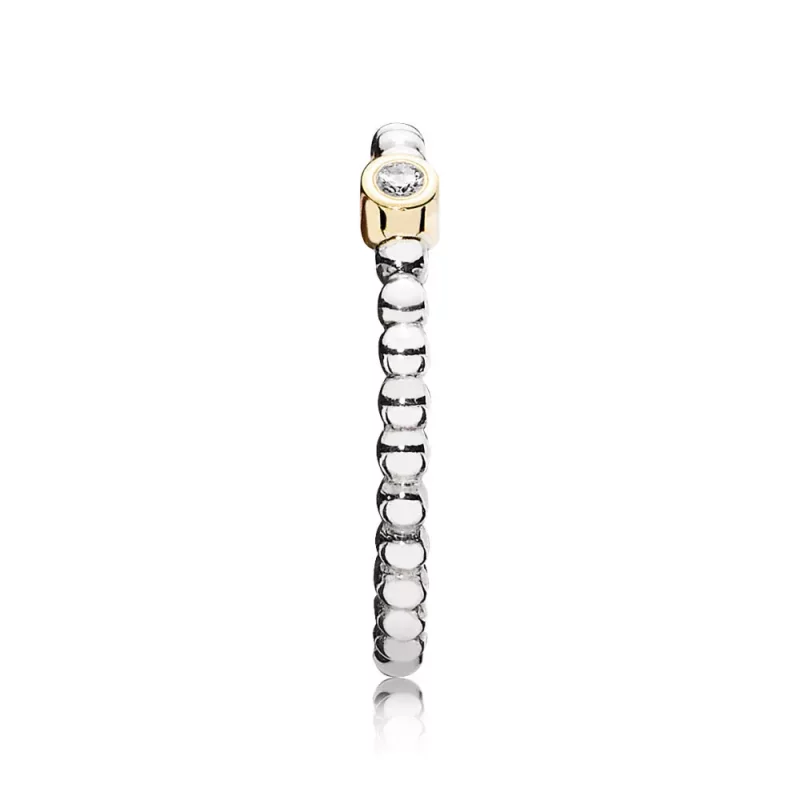 (afbeelding voor) Pandora Zilver En 14K Goud Avond Ster Ring 190214D - Bekijken 2