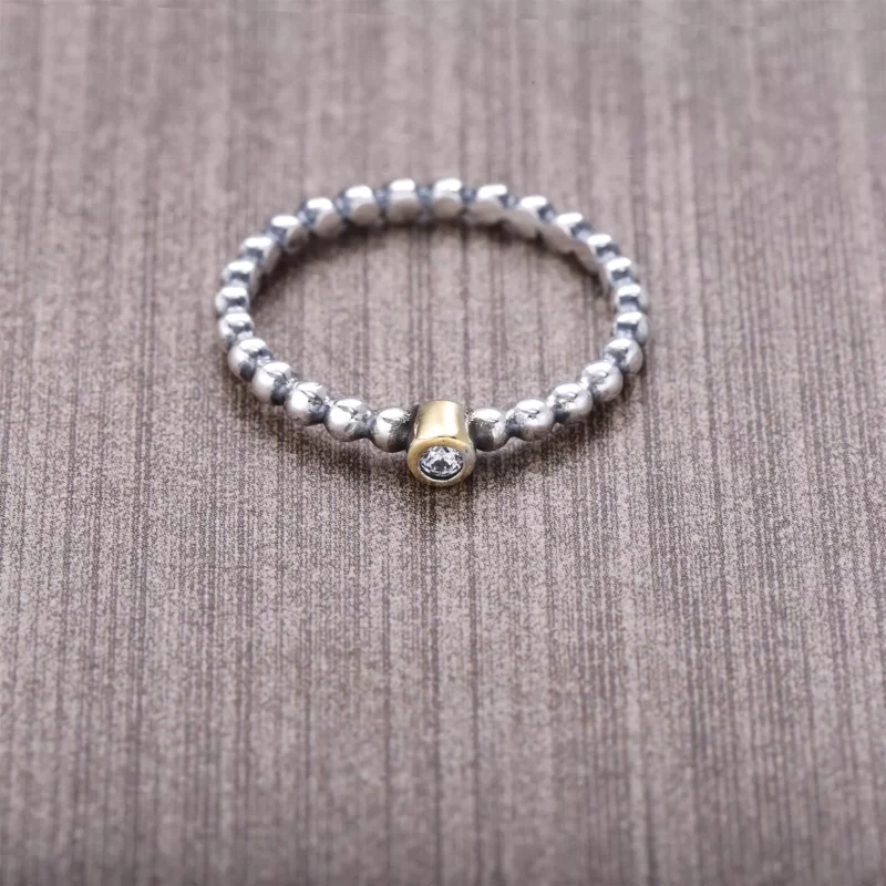 (afbeelding voor) Pandora Zilver En 14K Goud Avond Ster Ring 190214D - Bekijken 3