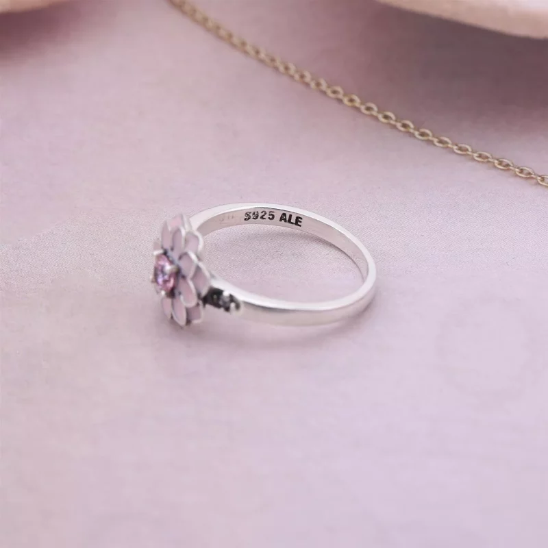 (afbeelding voor) Pandora Zilveren Bloeiende Dahlia Glazuur Ring 190985Nbp - Bekijken 3