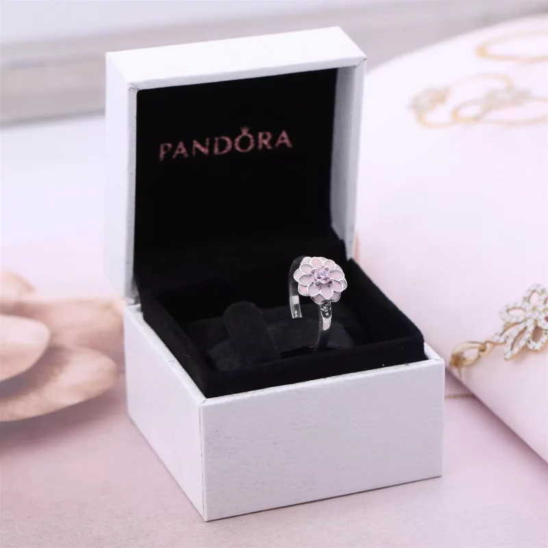 (afbeelding voor) Pandora Zilveren Bloeiende Dahlia Glazuur Ring 190985Nbp - Bekijken 4