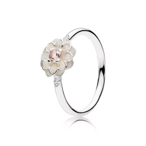 (afbeelding voor) Pandora Zilveren Bloeiende Dahlia Glazuur Ring 190985Nbp
