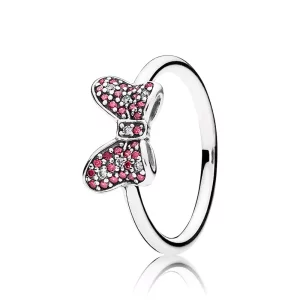 (afbeelding voor) Pandora Zilveren Disney, Minnie'S Sprankelende Strik Ring 190956CZr