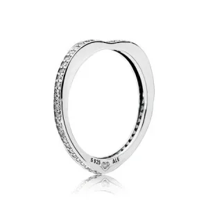(afbeelding voor) Pandora Zilveren Fonkelende Bogen Van Liefde Ring 197095CZ