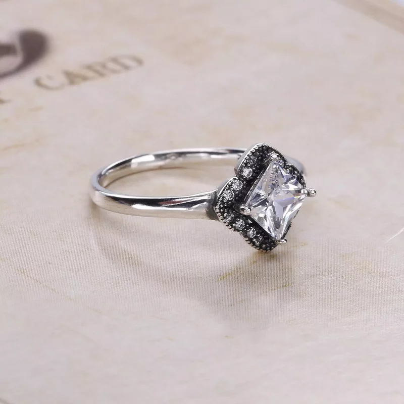 (afbeelding voor) Pandora Zilveren Gekristalliseerde Bloemenfantasie Ring 190966CZ - Bekijken 3