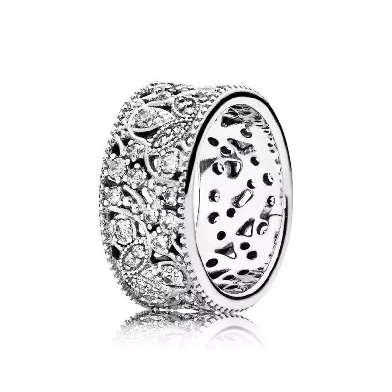 (afbeelding voor) Pandora Zilveren Glinsterende Bladeren Ring 190965CZ