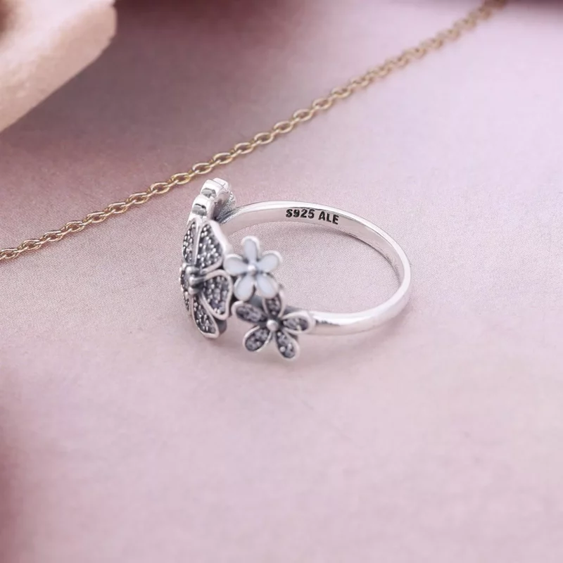 (afbeelding voor) Pandora Zilveren Glinsterende Boeket Ring 190984CZ - Bekijken 3