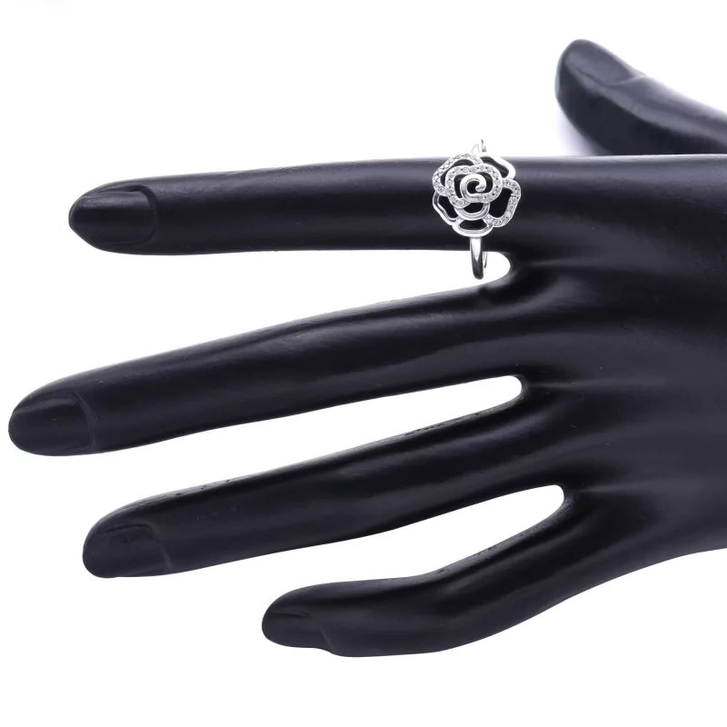 (afbeelding voor) Pandora Zilveren Glinsterende Delicate Rose Ring 190949CZ - Bekijken 4