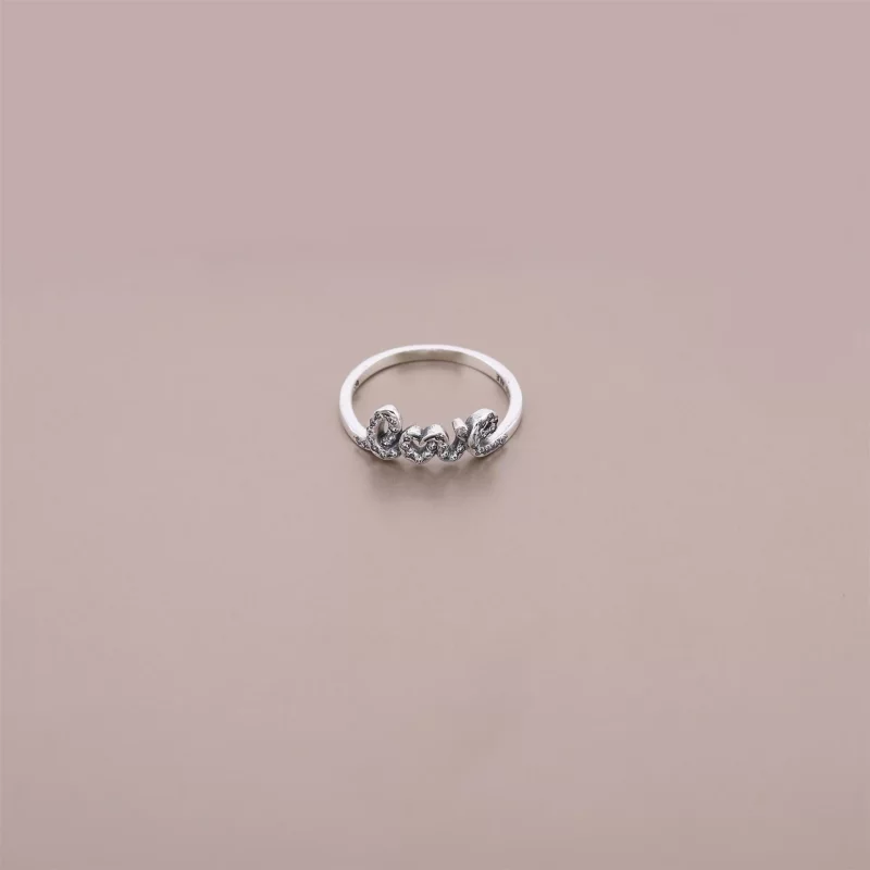 (afbeelding voor) Pandora Zilveren Handtekening Van Liefde Ring 190928CZ - Bekijken 2