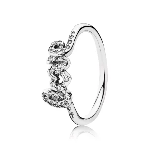 (afbeelding voor) Pandora Zilveren Handtekening Van Liefde Ring 190928CZ