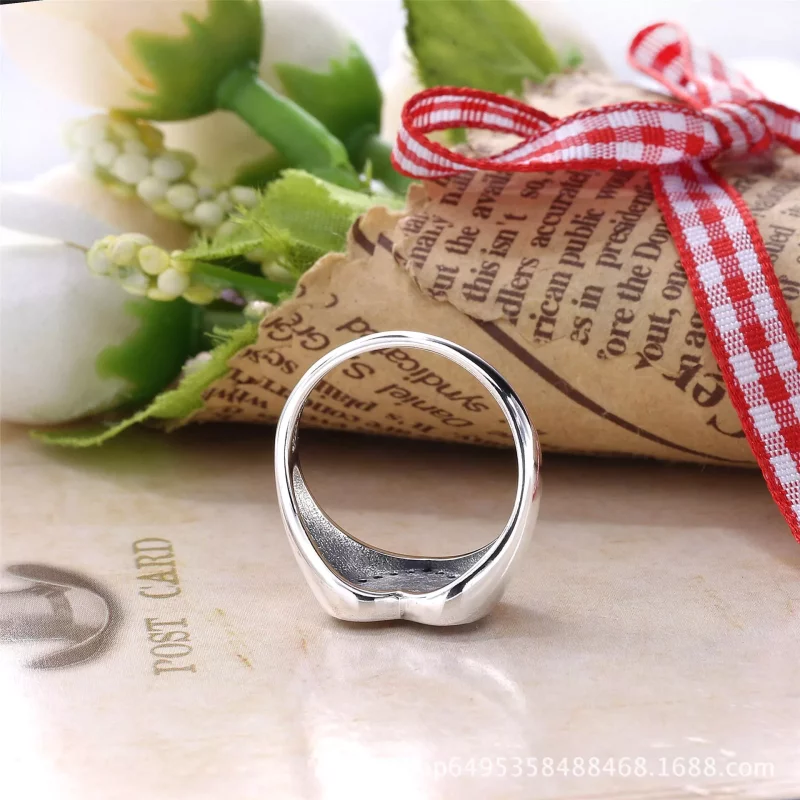 (afbeelding voor) Pandora Zilveren Hart Signet Ring 191042CZ - Bekijken 3