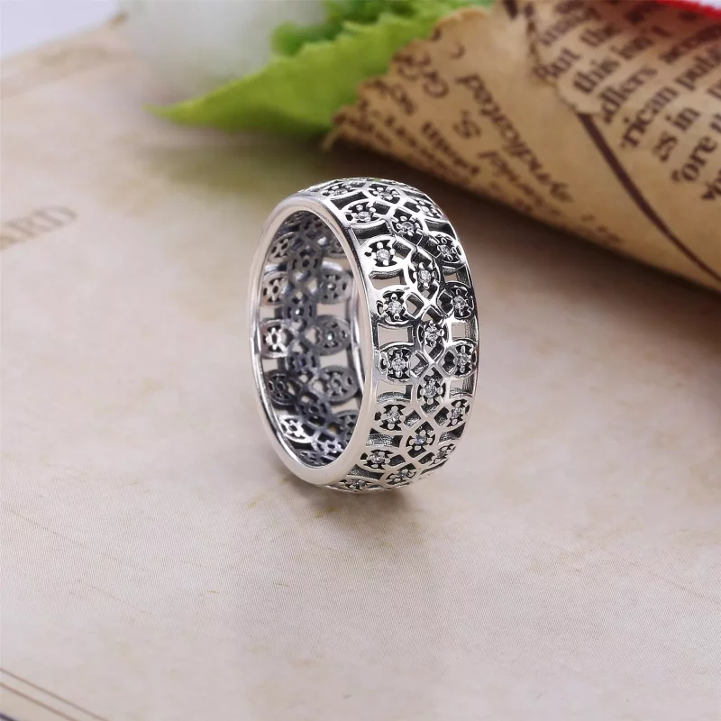 (afbeelding voor) Pandora Zilveren Ingewikkelde Rooster Ring 190955CZ - Bekijken 3
