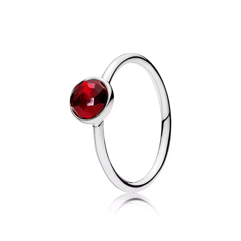 (afbeelding voor) Pandora Zilveren Juli Droplet Birthstone Ring 191012Sru