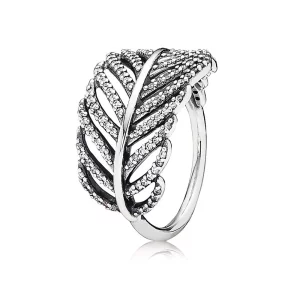 (afbeelding voor) Pandora Zilveren Licht Als Een Veer Ring 190886CZ