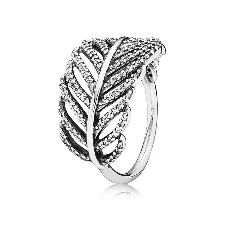 (afbeelding voor) Pandora Zilveren Licht Als Een Veer Ring 190886CZ