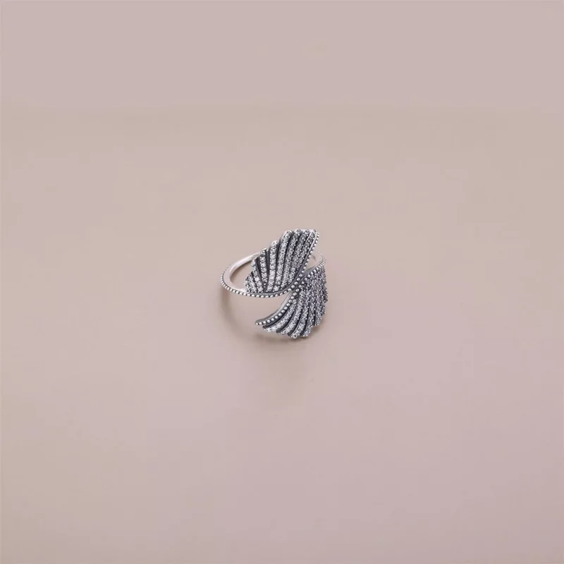 (afbeelding voor) Pandora Zilveren Majestic Feathers Ring 190960CZ - Bekijken 2