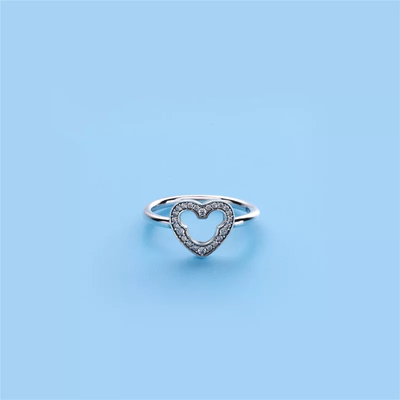 (afbeelding voor) Pandora Zilveren Mickey Silhouet Ring 190957CZ - Bekijken 2