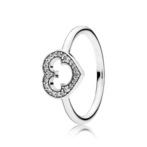 (afbeelding voor) Pandora Zilveren Mickey Silhouet Ring 190957CZ