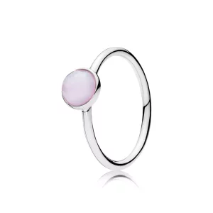 (afbeelding voor) Pandora Zilveren October Droplet Opalescent Crystal Ring 191012Nop
