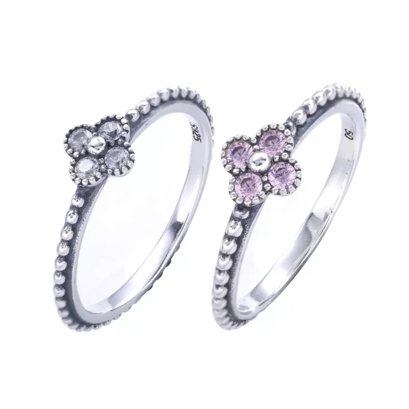 (afbeelding voor) Pandora Zilveren Oriental Blossom Ring 191001PCZ - Bekijken 4