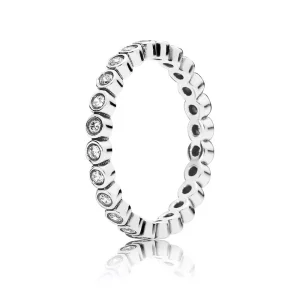 PANDORA Zilveren Ring Met Kleine Ronde Eternity En Zirkonia 190941CZ (afbeelding voor) PANDORA Zilveren Ring Met Kleine Ronde Eternity En Zirkonia 190941CZ