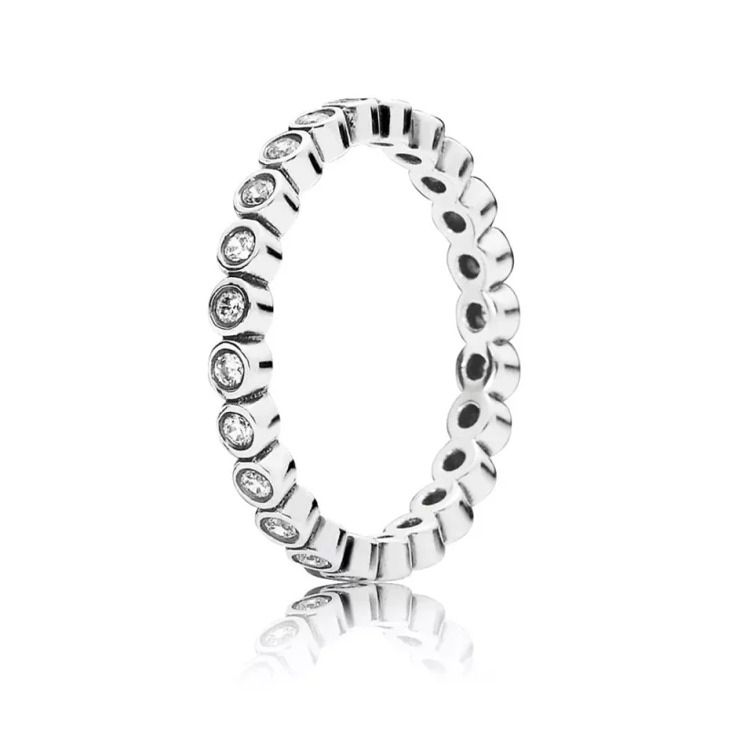 (afbeelding voor) PANDORA Zilveren Ring Met Kleine Ronde Eternity En Zirkonia 190941CZ