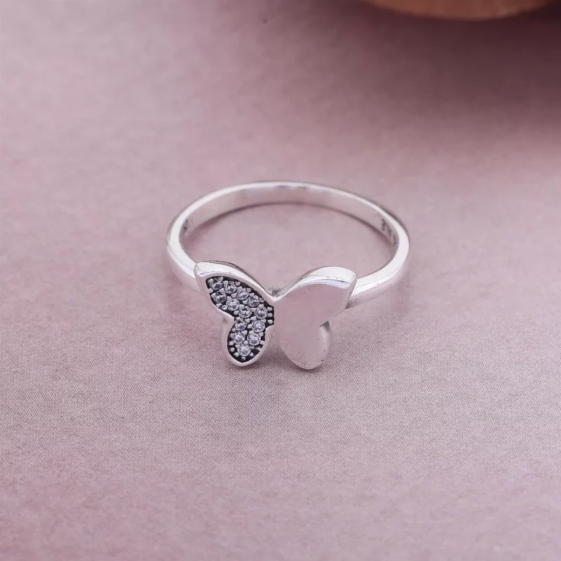 (afbeelding voor) Pandora Zilveren Vlinder Ring 190993CZ - Bekijken 2