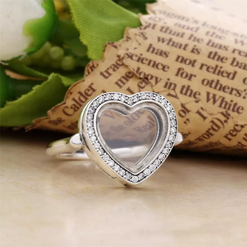 (afbeelding voor) Sprankelende Pandora Medaillon Ring 197252CZ - Bekijken 2