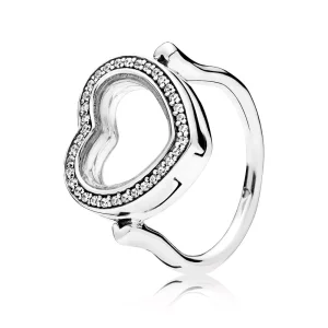 (afbeelding voor) Sprankelende Pandora Medaillon Ring 197252CZ