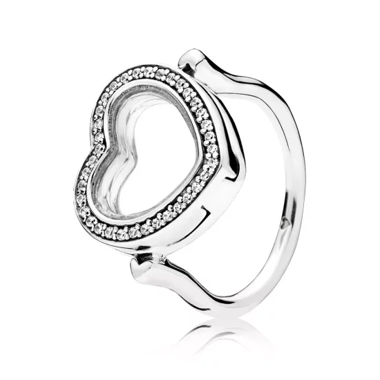 (afbeelding voor) Sprankelende Pandora Medaillon Ring 197252CZ