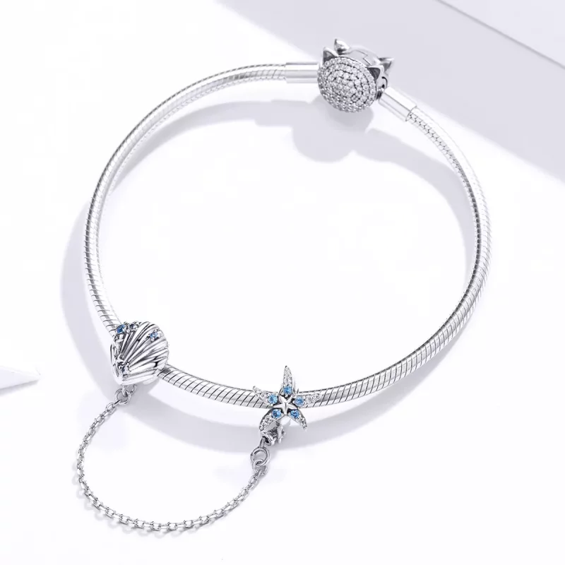 (afbeelding voor) Pandora Style Diepzeester Veiligheidsketting - SCC1478 - Bekijken 3