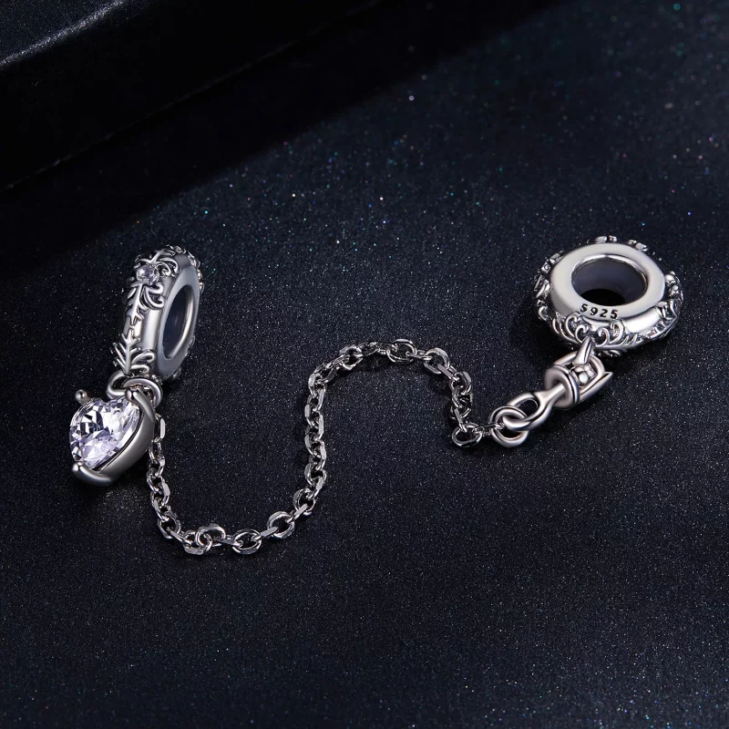 (afbeelding voor) Pandora Style Retro Patroon Veiligheidsketting - SCC2407 - Bekijken 2