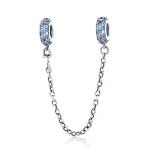 (afbeelding voor) Pandora Style Roze Blauw Wonder Veiligheidsketting - SCC379