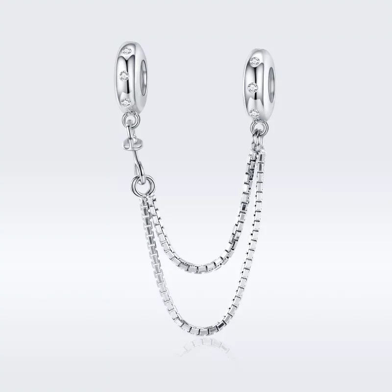 (afbeelding voor) Pandora Style Eenvoudige ketting Veiligheidsketting - SCC1419 - Bekijken 5